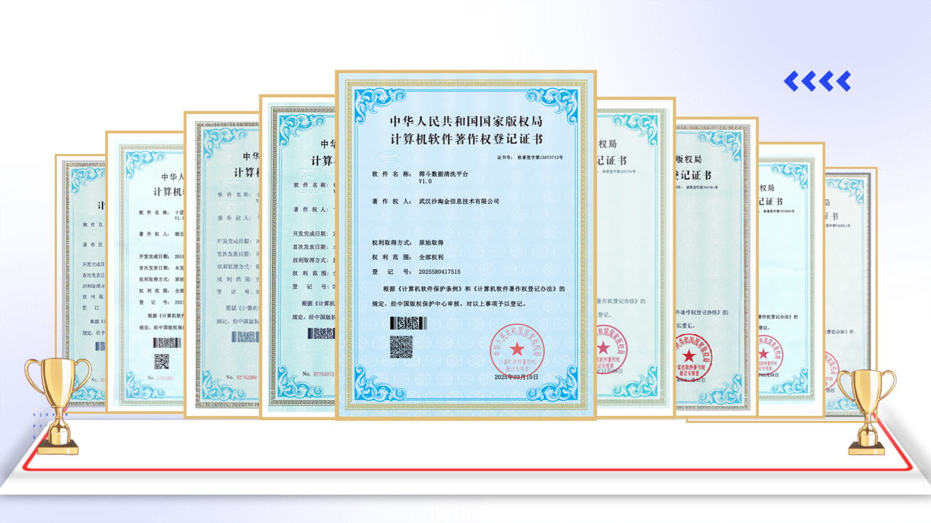 武汉沙淘金软件著作权证书 自主知识产权